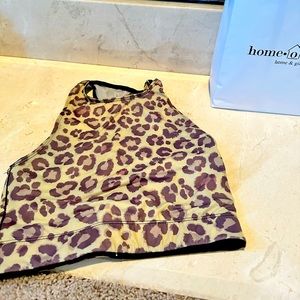 Adam Selman leopard sports top size small